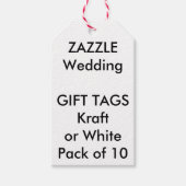 Bruiloft Custom Gift Labels WIT (10) Cadeaulabel (Voorkant)