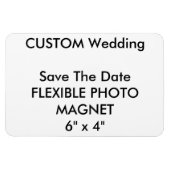 Bruiloft Custom Save De Datum Foto Koelkast Magnee Magneet (Horizontaal)