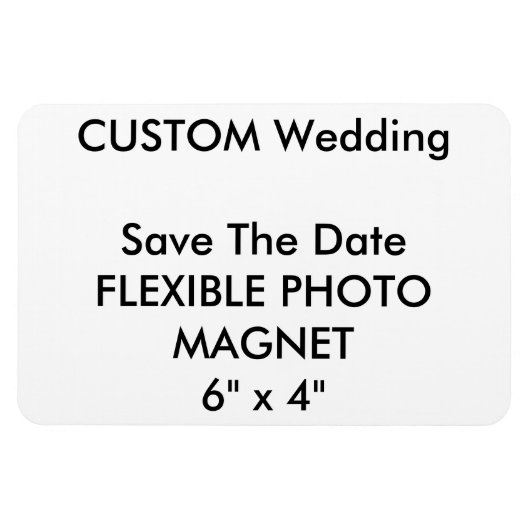Bruiloft Custom Save De Datum Foto Koelkast Magnee Magneet (Horizontaal)