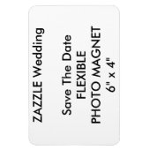 Bruiloft Custom Save De Datum Foto Koelkast Magnee Magneet (Verticaal)