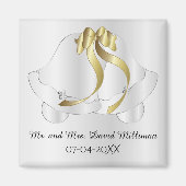 Bruiloft Dag Bruid / bruidegom Keepsake Magnet Magneet (Voorkant)