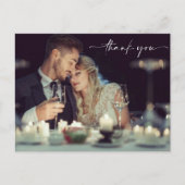 Bruiloft dag foto dank u briefkaart (Voorkant)