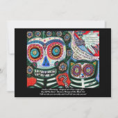 Bruiloft - Dag van de Doden - Mexicaanse vrouw & k Kaart (Achterkant)