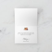 Bruiloft Dank Je Herfstfeest Bedankkaart (Binnen)