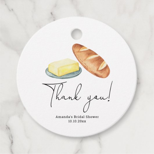 Bruiloft Dank je wel voor de bruidsshow Bedankjes Labels (Voorkant)
