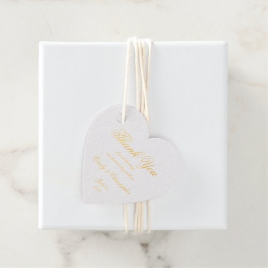 Bruiloft Dank u Elegant Handschrift Script Chic Bedankjes Labels (Met doos)