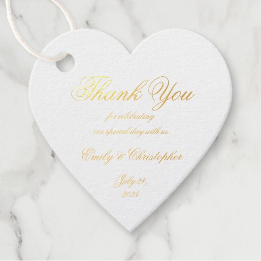 Bruiloft Dank u Elegant Handschrift Script Chic Bedankjes Labels (Voorkant)