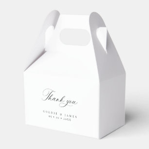 Bruiloft Dank u Favor Gable Treat Geschenkdozen Bedankdoosjes