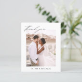 Bruiloft dank u foto minimalistische romantische K (Staand voorkant)