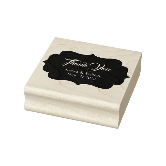 Bruiloft dank u gepersonaliseerd 	rubberstempel (Stempel)