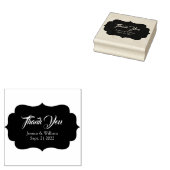 Bruiloft dank u gepersonaliseerd 	rubberstempel (Gestempeld)