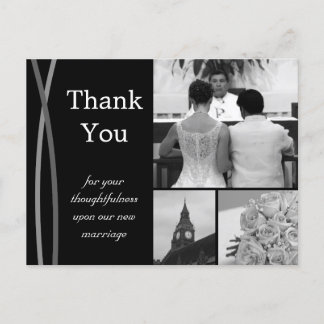  bruiloft dank u kaart foto Afbeeldingen