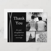 bruiloft dank u kaart foto Afbeeldingen (Voorkant / Achterkant)