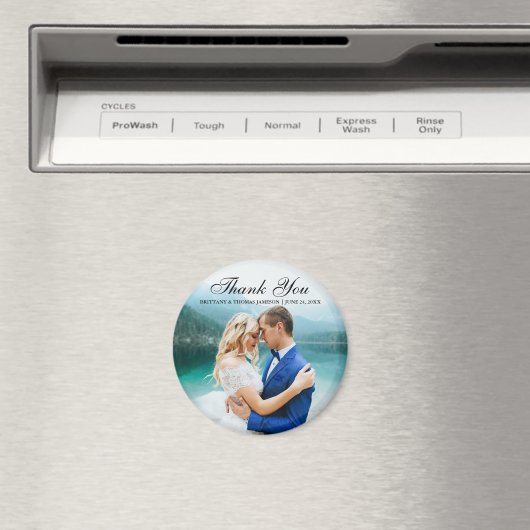 Bruiloft dank u moderne fotomagneet BT R Magneet (Insitu (Vaatwasser))