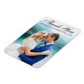 Bruiloft dank u moderne fotomagneet L Magneet (Linkerzijde)