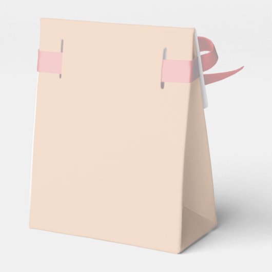 Bruiloft Dank u Roos Gouden Glitter Confetti Blush Bedankdoosjes (Achterkant)