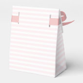 Bruiloft Dank u Roze Strepen DIY Custom Elegant Bedankdoosjes (Achterkant)