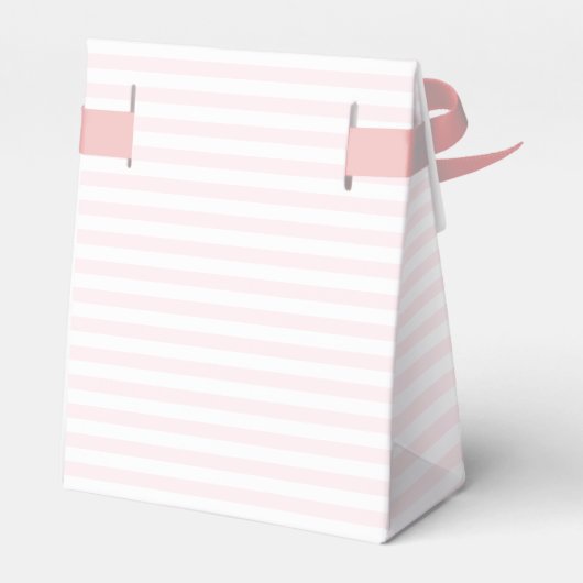 Bruiloft Dank u Roze Strepen DIY Custom Elegant Bedankdoosjes (Achterkant)
