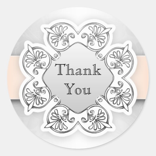 Bruiloft dank u stickers (Voorkant)