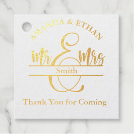 Bruiloft dank u voor het komen bedankjes labels