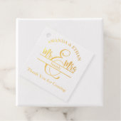 Bruiloft dank u voor het komen bedankjes labels (Met doos)