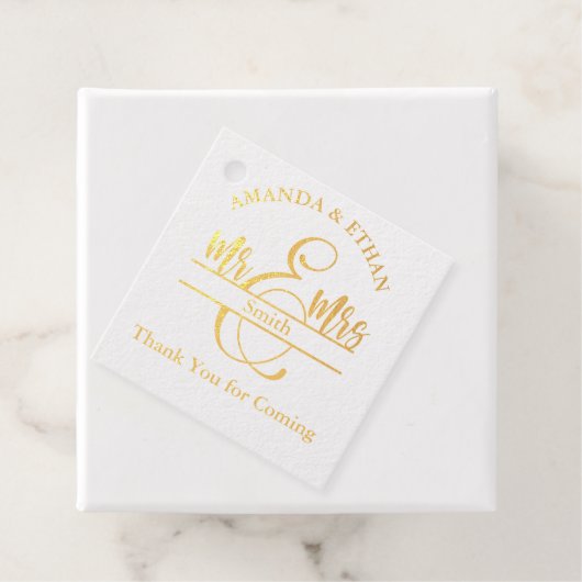Bruiloft dank u voor het komen bedankjes labels (Met doos)