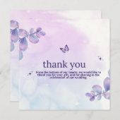 bruiloft dankkaartjes budget bericht Betoverd Kaart (Voorkant / Achterkant)