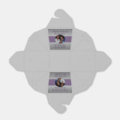 Bruiloft datum Paarse zilver dank u Bedankdoosjes (Uitgevouwen)