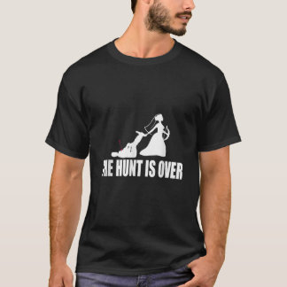 Bruiloft De jacht is over het huwelijk cadeau paar T-shirt