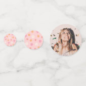 Bruiloft decor Drunk in Love Bruid Foto Confetti (Voorkanten)