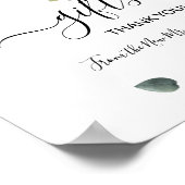 Bruiloft decoratie eucalyptus bord (Hoek)