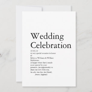 Bruiloft Definitie partij Kaart