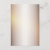 Bruiloft Details Gouden Sinaasappel Wit Bloem Eleg Informatiekaartje (Achterkant)