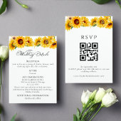 Bruiloft details | RSVP | QR-code behuizing Kaart