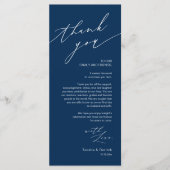 Bruiloft Dinner Place Instelling Dank u Kaart (Voorkant)