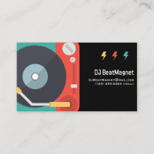 Bruiloft DJ Visitekaartjes Music Mixer
