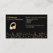 Bruiloft DJ Visitekaartjes Professional Deejay (Achterkant)