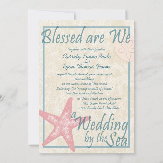 Bruiloft door het Zee Kaart (Voorkant)