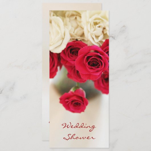 Bruiloft douche kaart (Voorkant / Achterkant)