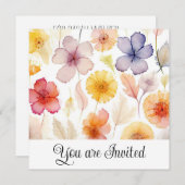 Bruiloft Douche uitnodiging (Voorkant / Achterkant)