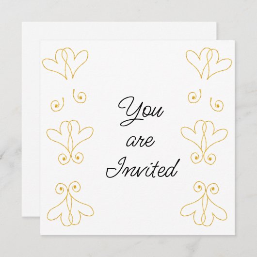 Bruiloft Douche uitnodiging (Voorkant / Achterkant)