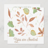 Bruiloft Douche uitnodiging (Voorkant / Achterkant)