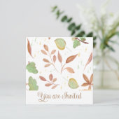 Bruiloft Douche uitnodiging (Staand voorkant)