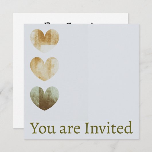 Bruiloft Douche uitnodiging (Voorkant / Achterkant)