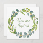 Bruiloft Douche uitnodiging (Voorkant / Achterkant)