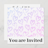 Bruiloft Douche uitnodiging (Voorkant / Achterkant)