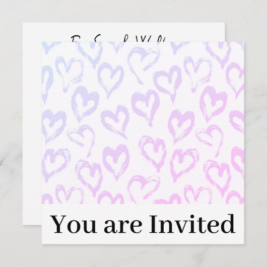 Bruiloft Douche uitnodiging (Voorkant / Achterkant)