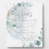 bruiloft | Dusty Blue Over the Moon in Love Fotoplaat (Voorkant)