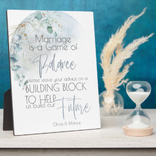 bruiloft   Dusty Blue Over the Moon in Love Fotoplaat