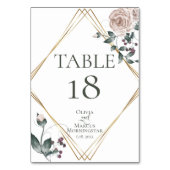 BRUILOFT | Dusty Roos Blush Waterverf Floral Kaart (Achterkant)